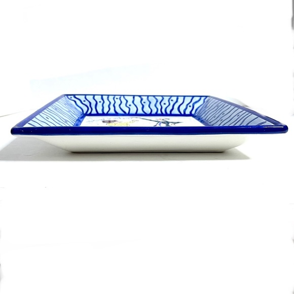 Vintage, ceramic, matzo dish, man and woman dancing Meeva Mary Lester design - Picture 6 of 6